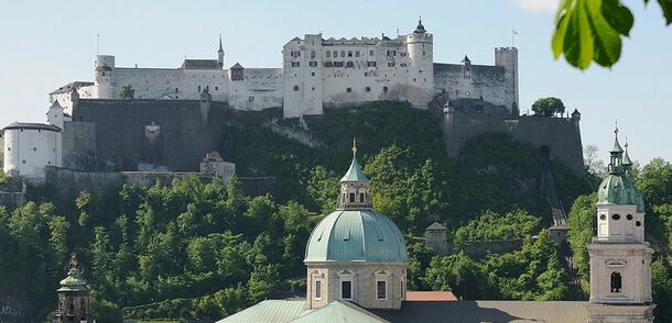 Blick auf die Festung Hohensalzburg