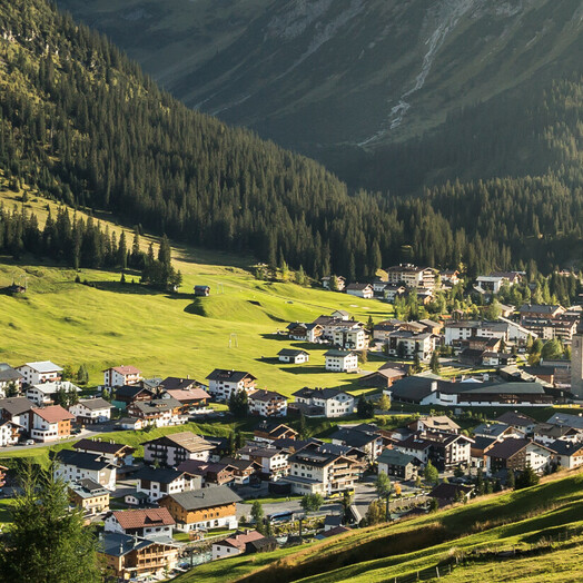 Blick auf Lech am Arlberg