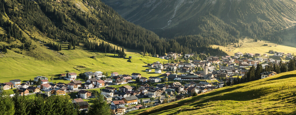 Blick auf Lech am Arlberg