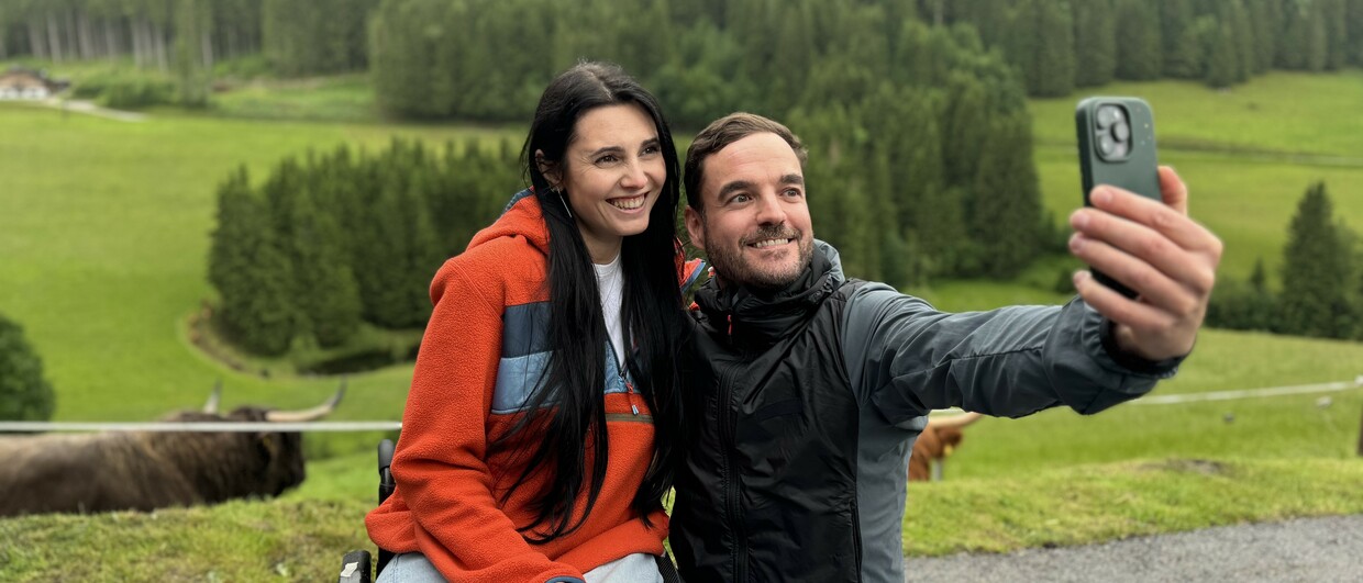Influencerka Giulia Lamarca z Włoch z AUTfluencerem Christianem