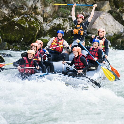 Im wilden Wasser: Rafting im Salzburger Saalachtal