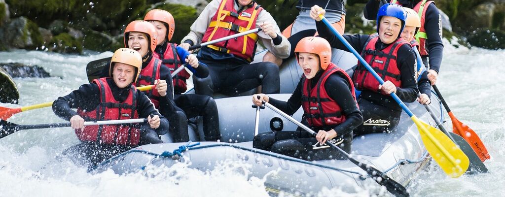 Im wilden Wasser: Rafting im Salzburger Saalachtal