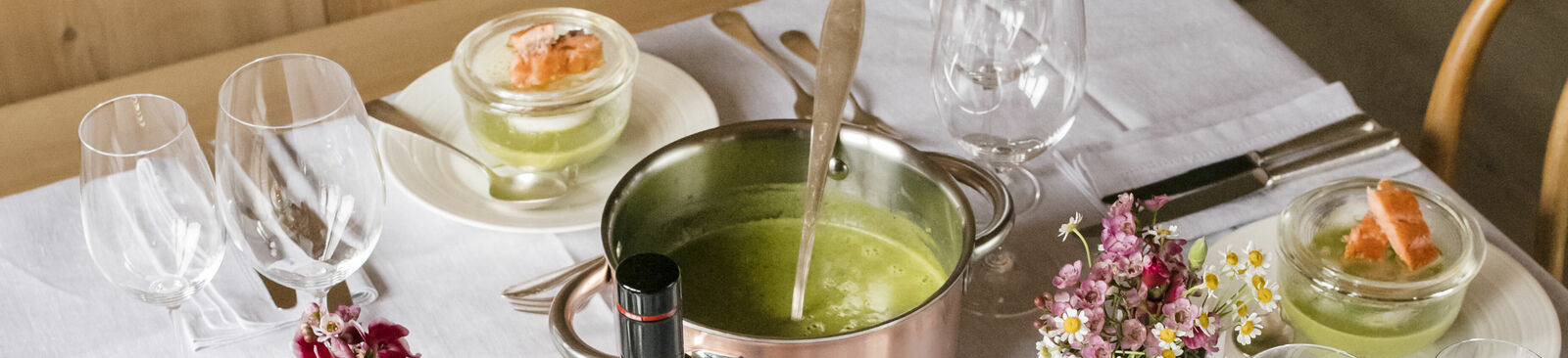 In der Gaststube von "Frau Kaufmann kocht"