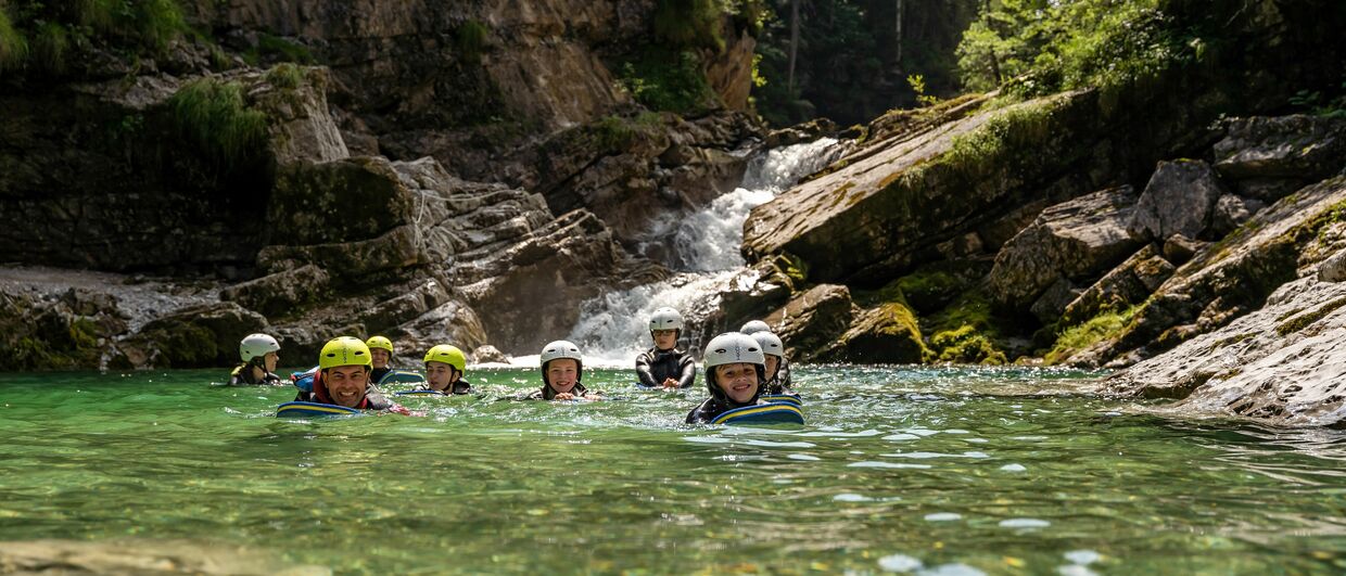 Wildwasserschwimmen nahe dem Achensee