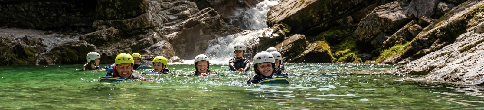 Wildwasserschwimmen nahe dem Achensee