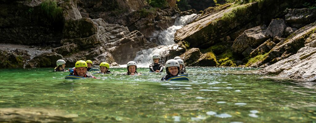 Wildwasserschwimmen nahe dem Achensee