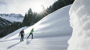 Langlaufen im Kleinwalsertal in Vorarlberg