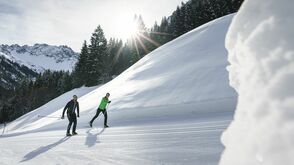 Langlaufen im Kleinwalsertal in Vorarlberg
