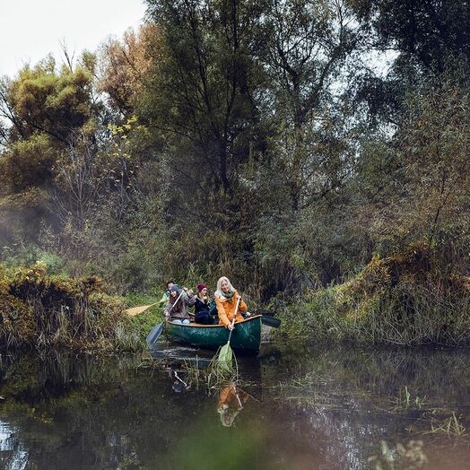 Kanufahrt im Nationalpark Donau-Auen
