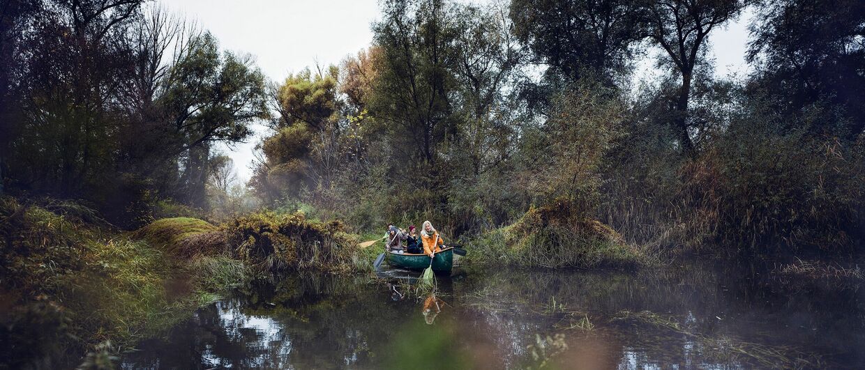 Kanufahrt im Nationalpark Donau-Auen
