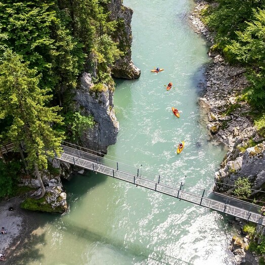 Auf Schmugglerpfaden: Klobensteinschlucht bei Kössen 