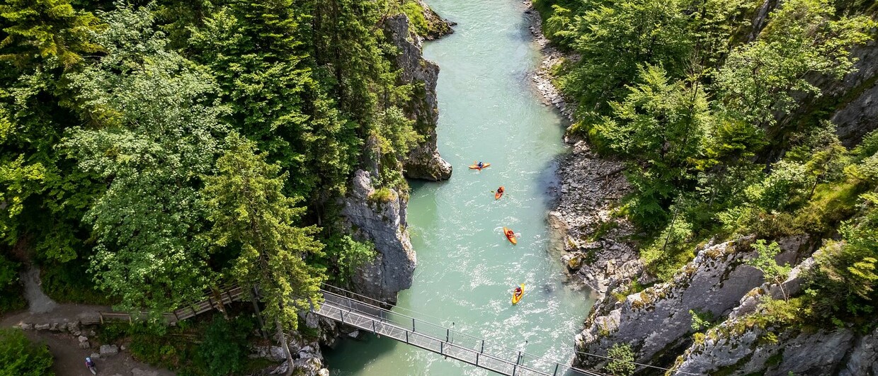 Auf Schmugglerpfaden: Klobensteinschlucht bei Kössen 