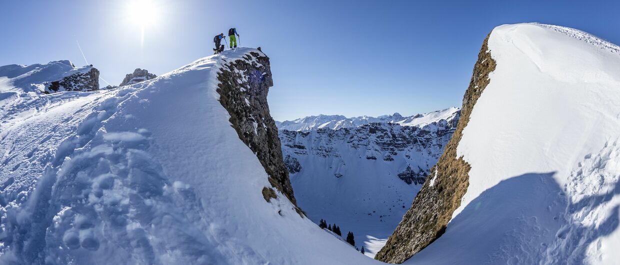 Schneeschuhwanderungen im Kleinwalsertal in Vorarlberg