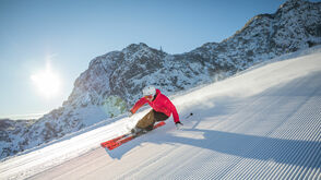 Skispaß auf den Pisten der Steinplatte in Waidring