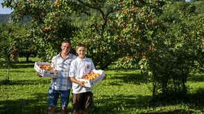 Familie Kienesberger-Kaufmann vom Marillen- und Radlerhof Kienesberger