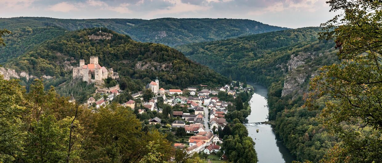 Hardegg im Herzen des Nationalparks Thayatal