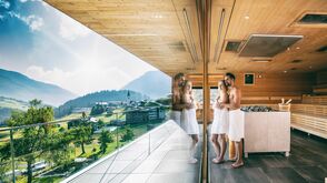 Bergblick-Sauna des Wellnesshotel Warther Hof