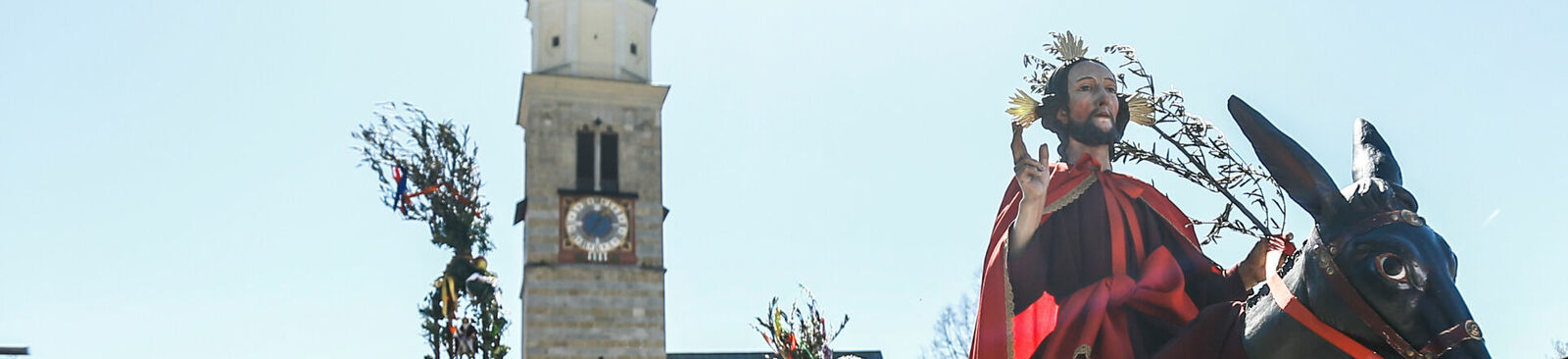 Palmeselprozession in Thaur in Tirol