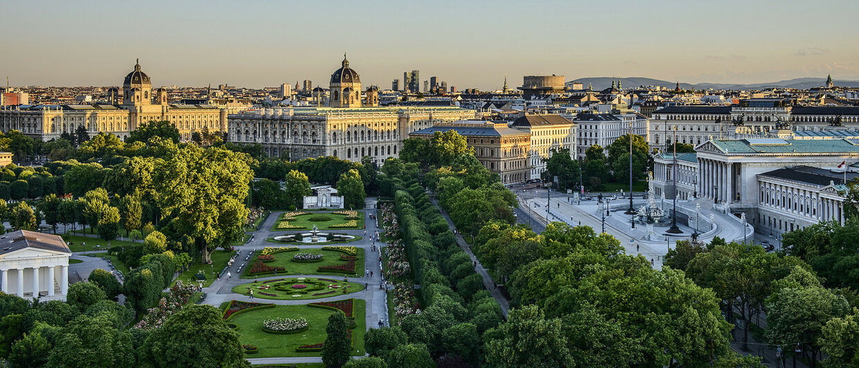 Blick auf die Ringstraße in Wien