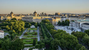 Blick auf die Ringstraße in Wien