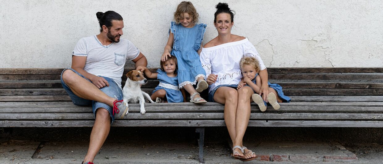 Georg Gilli mit Familie