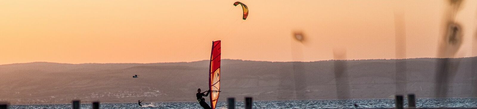 Kite-Surfer am Neusiedler See