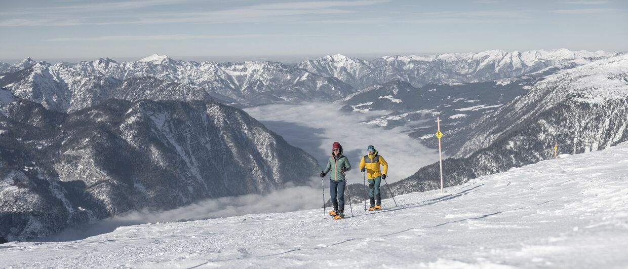 Schneeschuhwandern in der Region Dachstein Salzkammergut in Oberösterreich