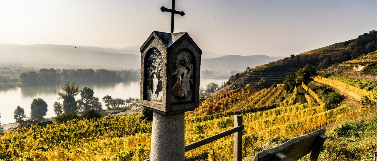 Herbst in der Wachau an der Donau