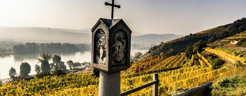Herbst in der Wachau an der Donau