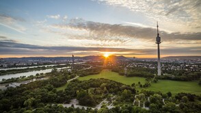 Sonnenuntergang über Wien