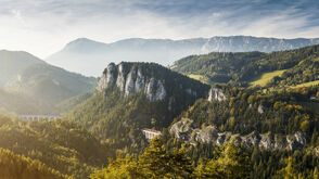 Aussichtspunkt „20-Schilling-Blick“ am Semmering