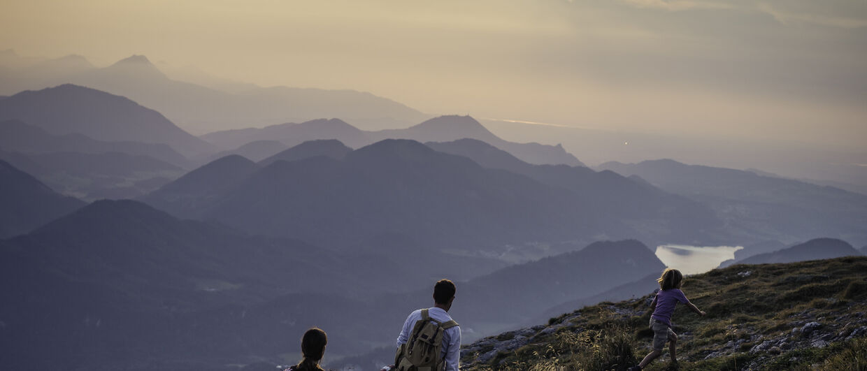 Wandern mit der Familie am Schafberg