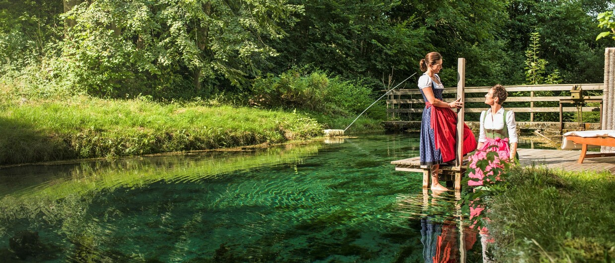 Die "Blaue Quelle" in Erl im Kufsteinerland in Tirol