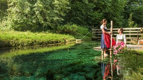 Die "Blaue Quelle" in Erl im Kufsteinerland in Tirol