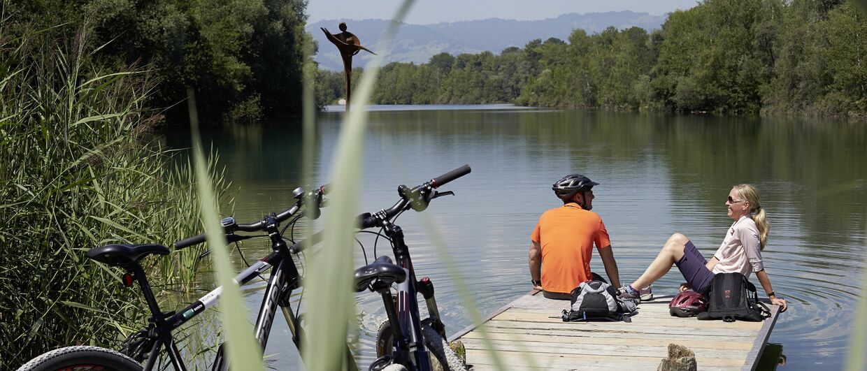 Ideal für eine kurze Pause: die Badeplätze am Alten Rhein