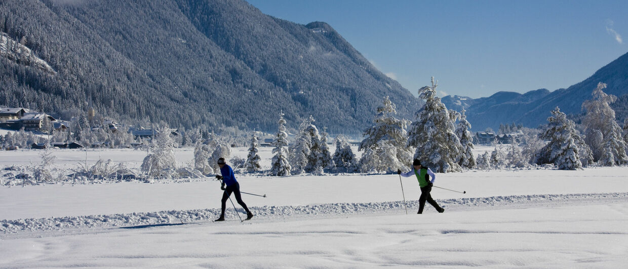 Zwischen See und Bergen: Langlaufen am Weissensee