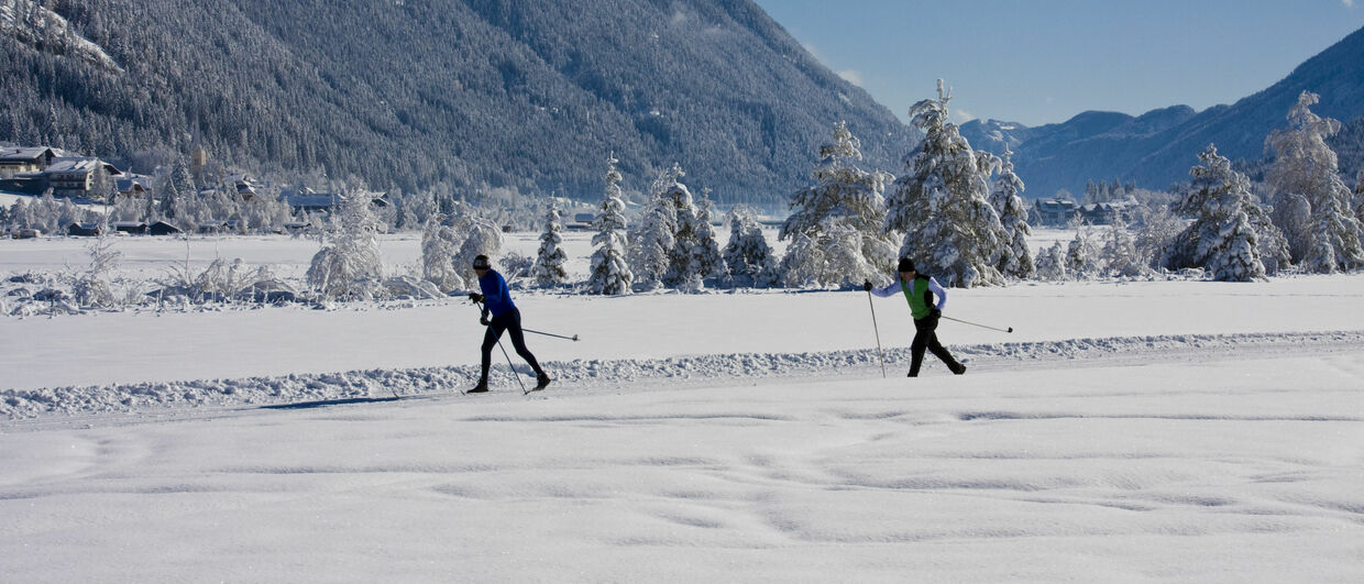 Zwischen See und Bergen: Langlaufen am Weissensee