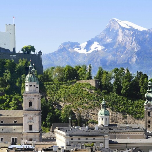 Blick auf die Festung Hohensalzburg
