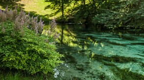  Die "Blaue Quelle" in Erl im Kufsteinerland in Tirol