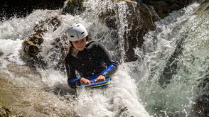 Wildwasserschwimmen nahe dem Achensee