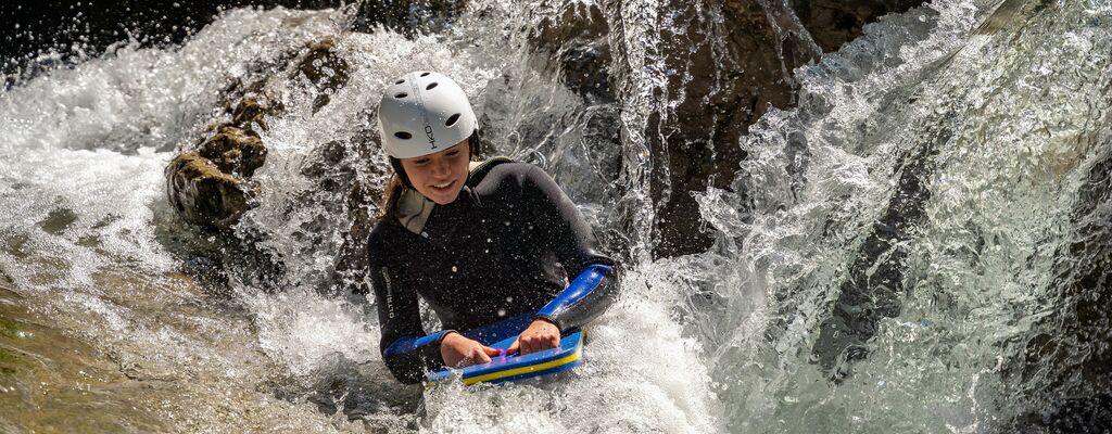 Wildwasserschwimmen nahe dem Achensee