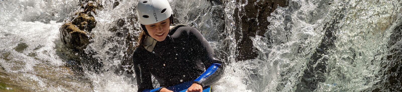 Wildwasserschwimmen nahe dem Achensee