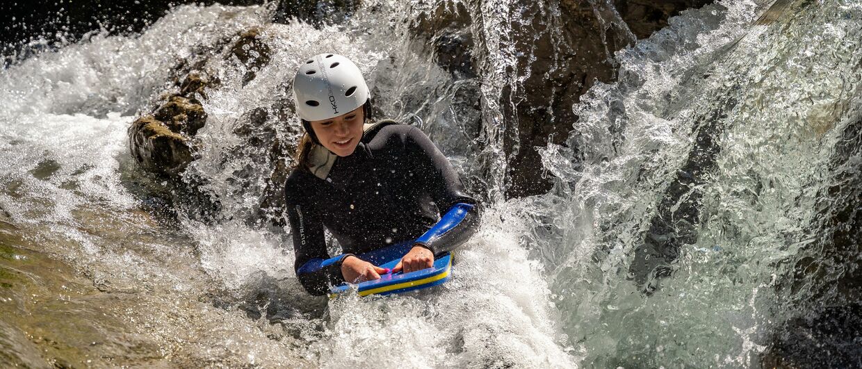 Wildwasserschwimmen nahe dem Achensee