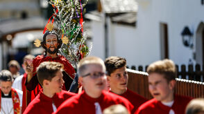 Palmeselprozession in Thaur in Tirol