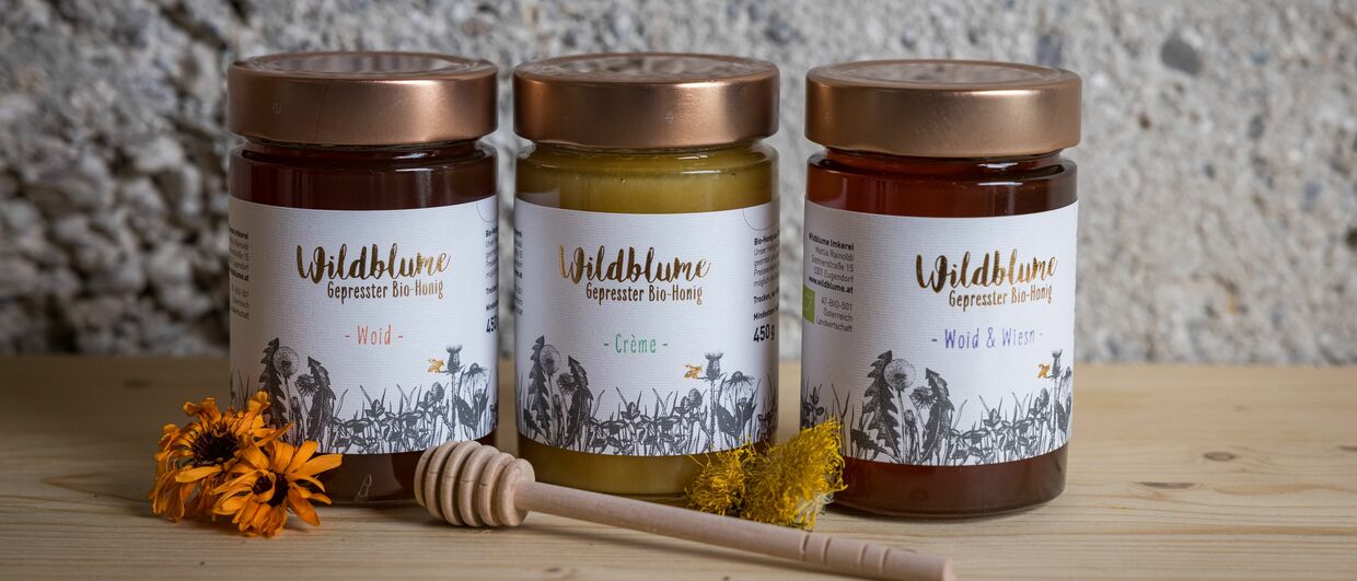 Honig-Spezialitäten der Wildblume Bio-Imkerei
