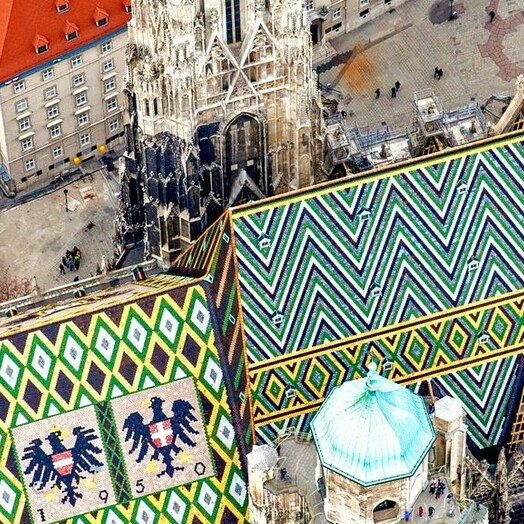 Stephansdom Wien Luftaufnahme