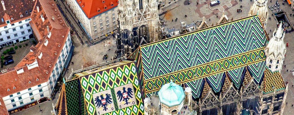Stephansdom Wien Luftaufnahme