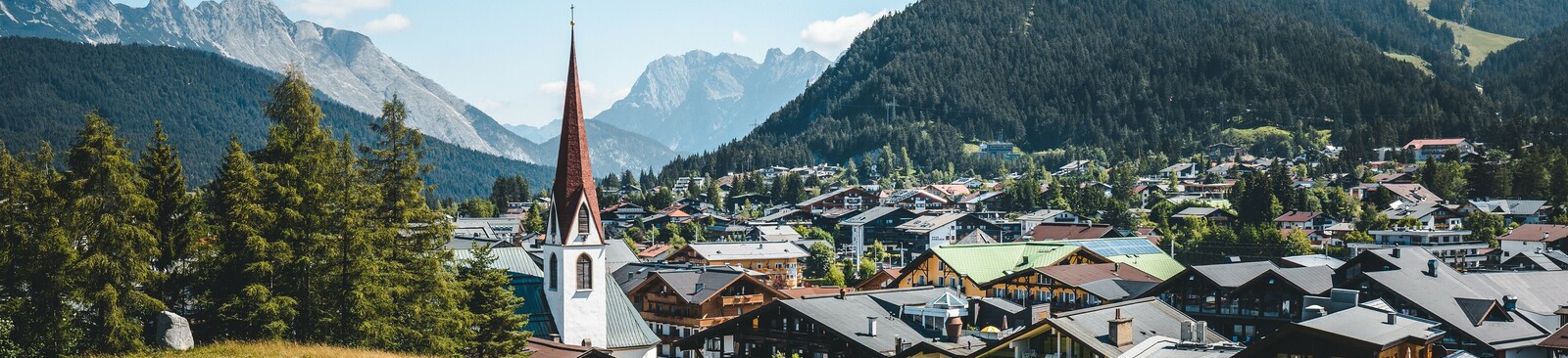 Blick vom Pfarrhügel über Seefeld